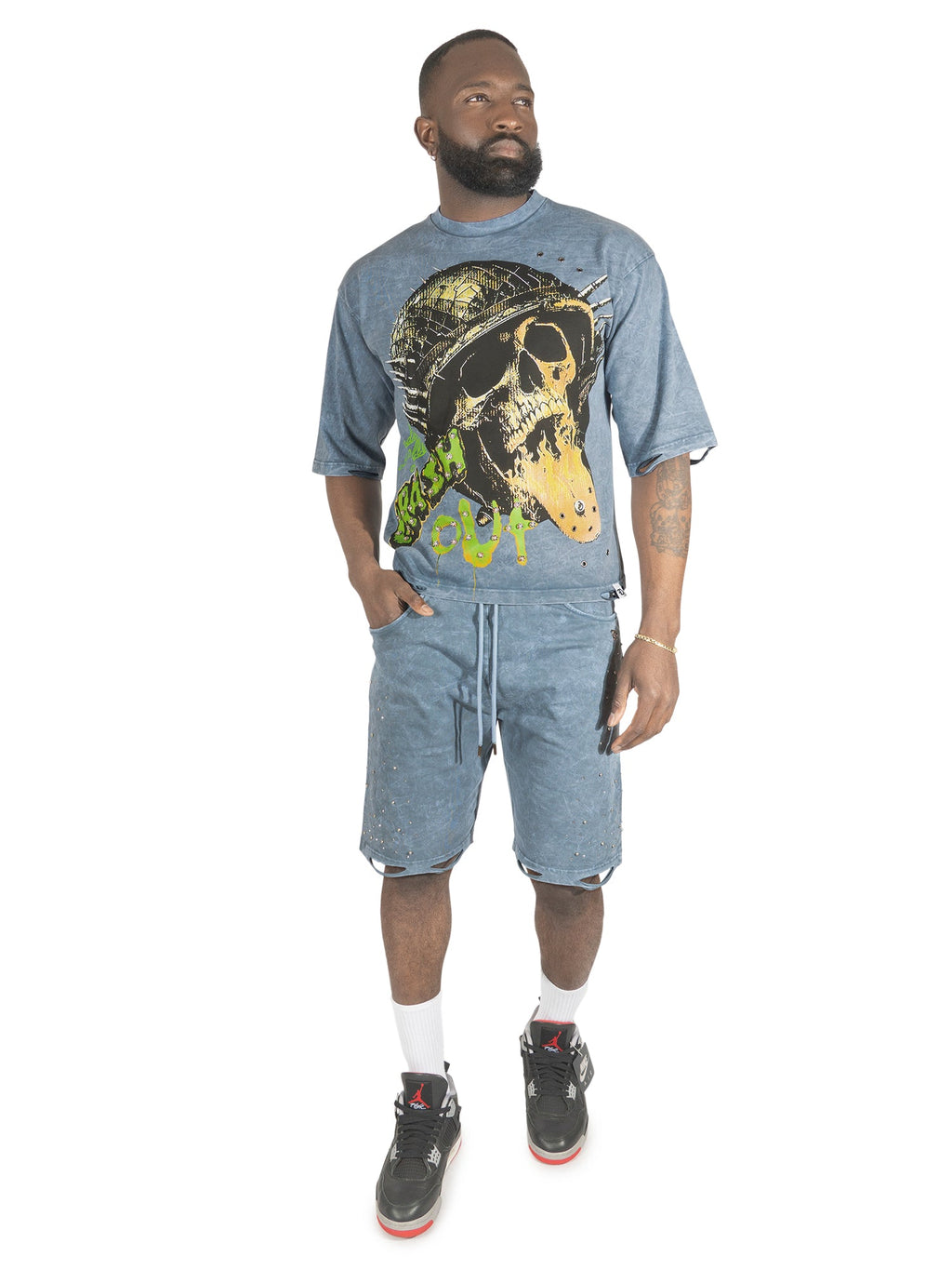 F180 Crash Out Tee - Blue