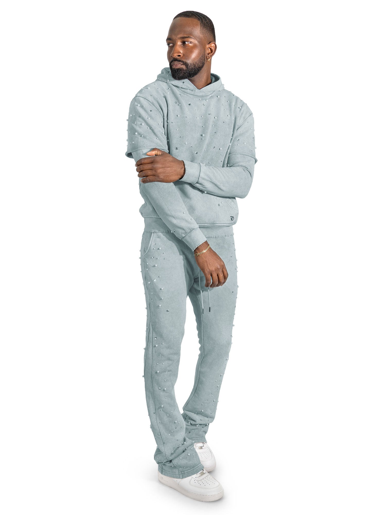 Set | F187 Bellucci Hoodie Set - Gray