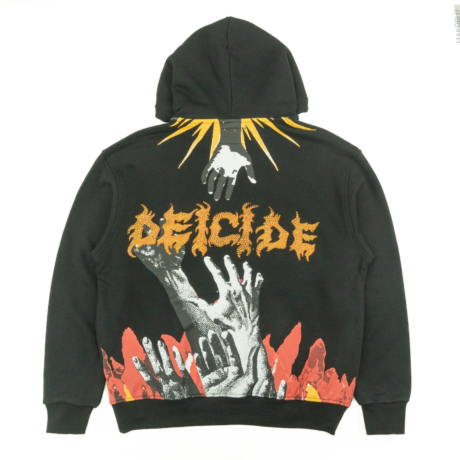 Fleece Hoodie | F4171 Heaven Pull Over - Black