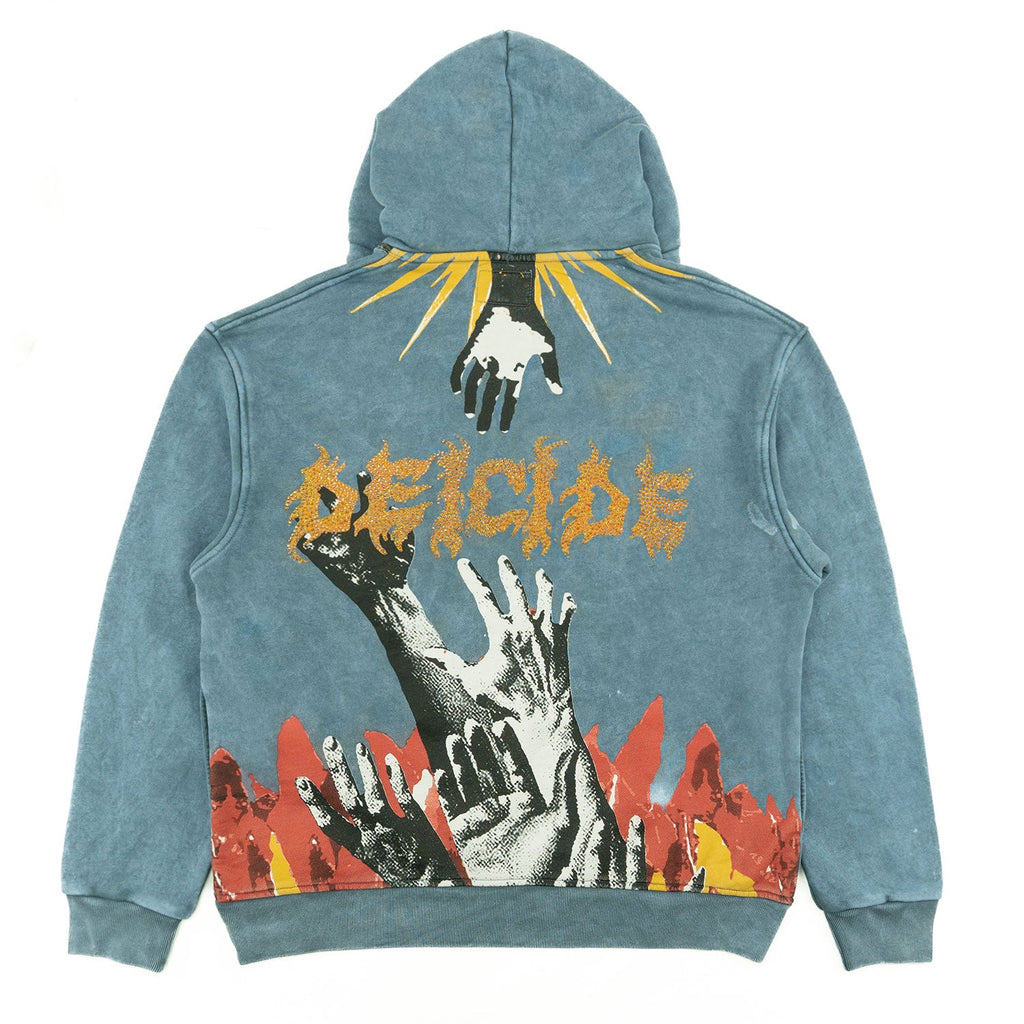 Fleece Hoodie | F4171 Heaven Pull Over - Blue