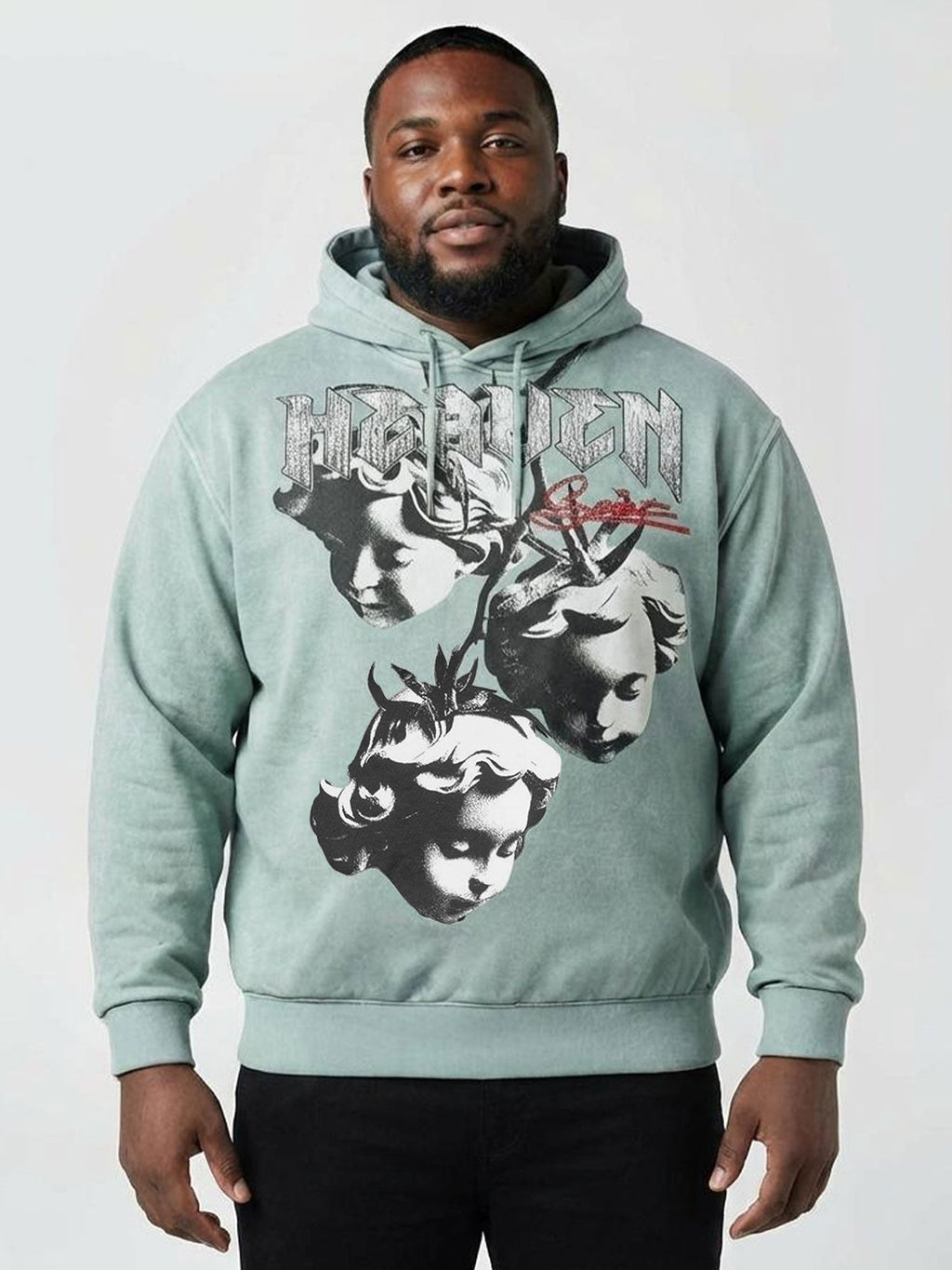 Fleece Hoodie | F4171 Heaven Pull Over - Gray