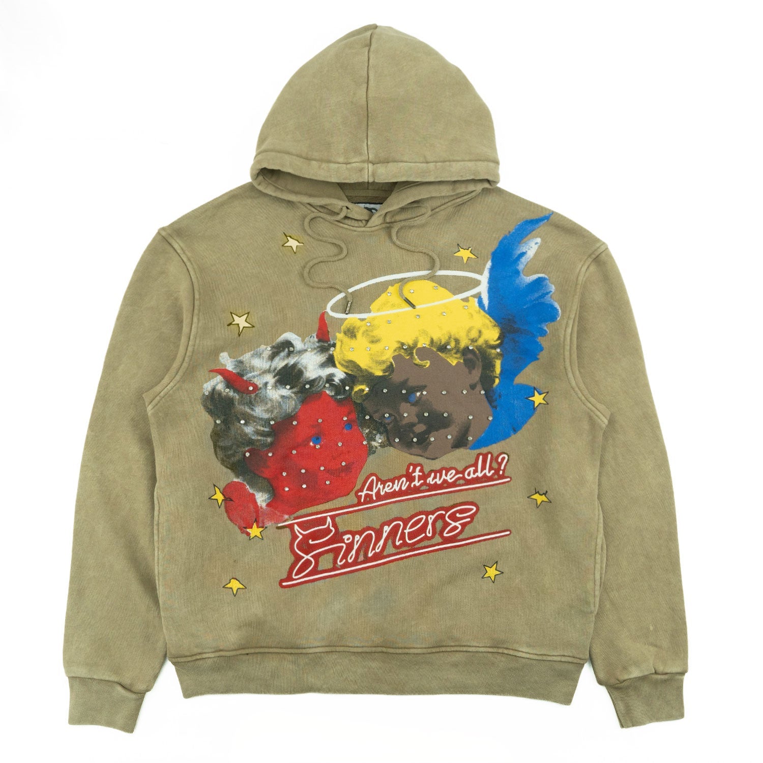 Fleece Hoodie | F4173 Sinners Over Size - Mocha