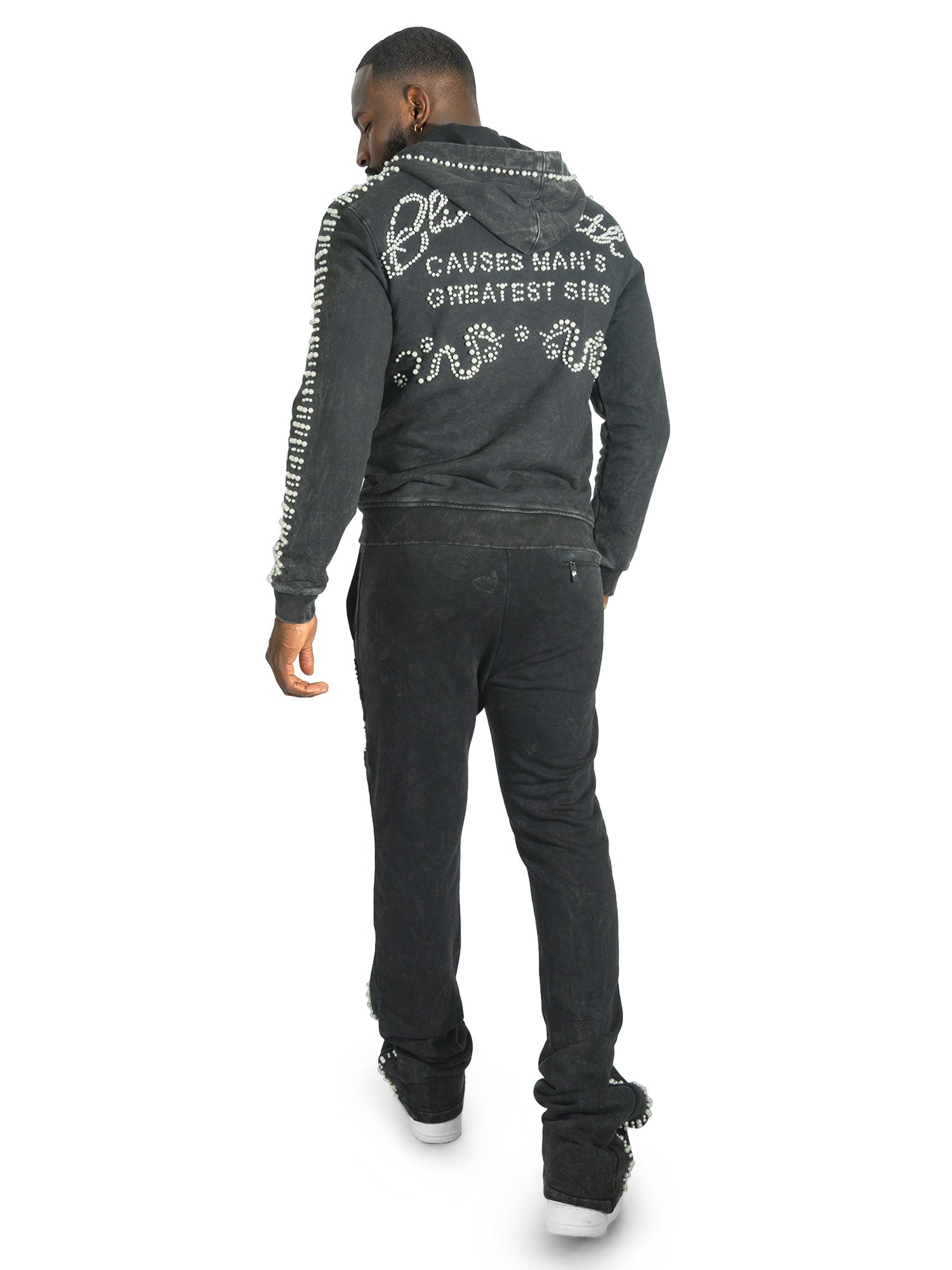 Set | F5245 Blind Faith Hoodie Set - Black