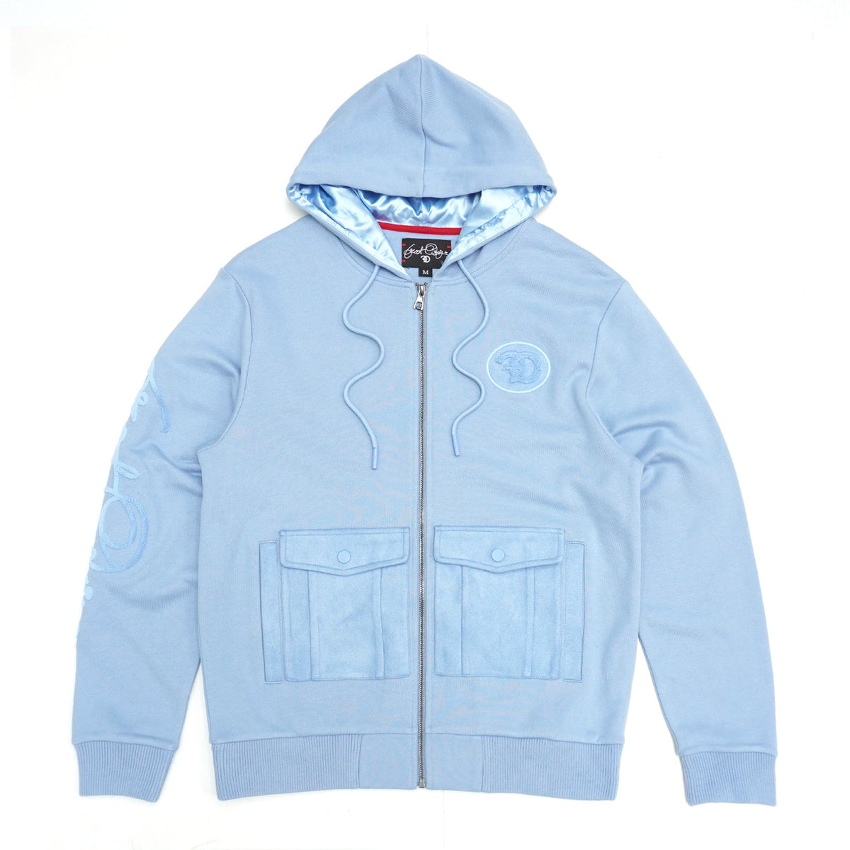 Makobi Frost Essential Fleece Hoodie in Blue, front view