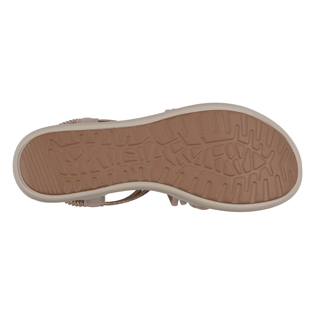 Women's Fran Gold Strappy Wedge Sandals