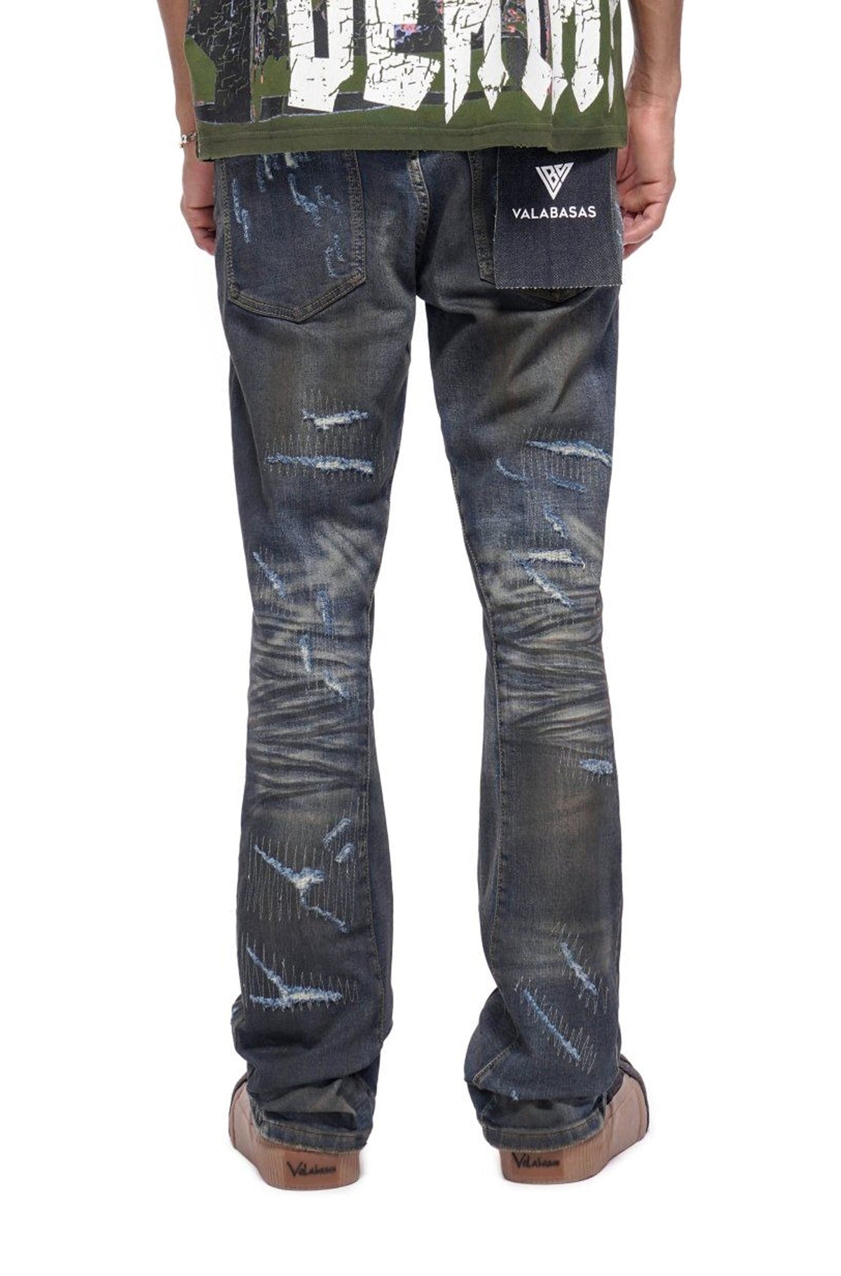 Valabasas Fugitive Stacked Dirty Blue Jeans - Dirty Blue