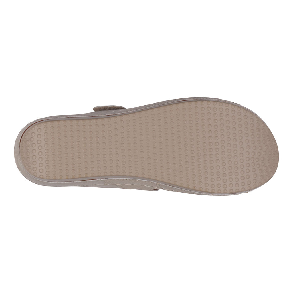 Havana Velcro Two-Tone Double Band Gold Wedge Sandals