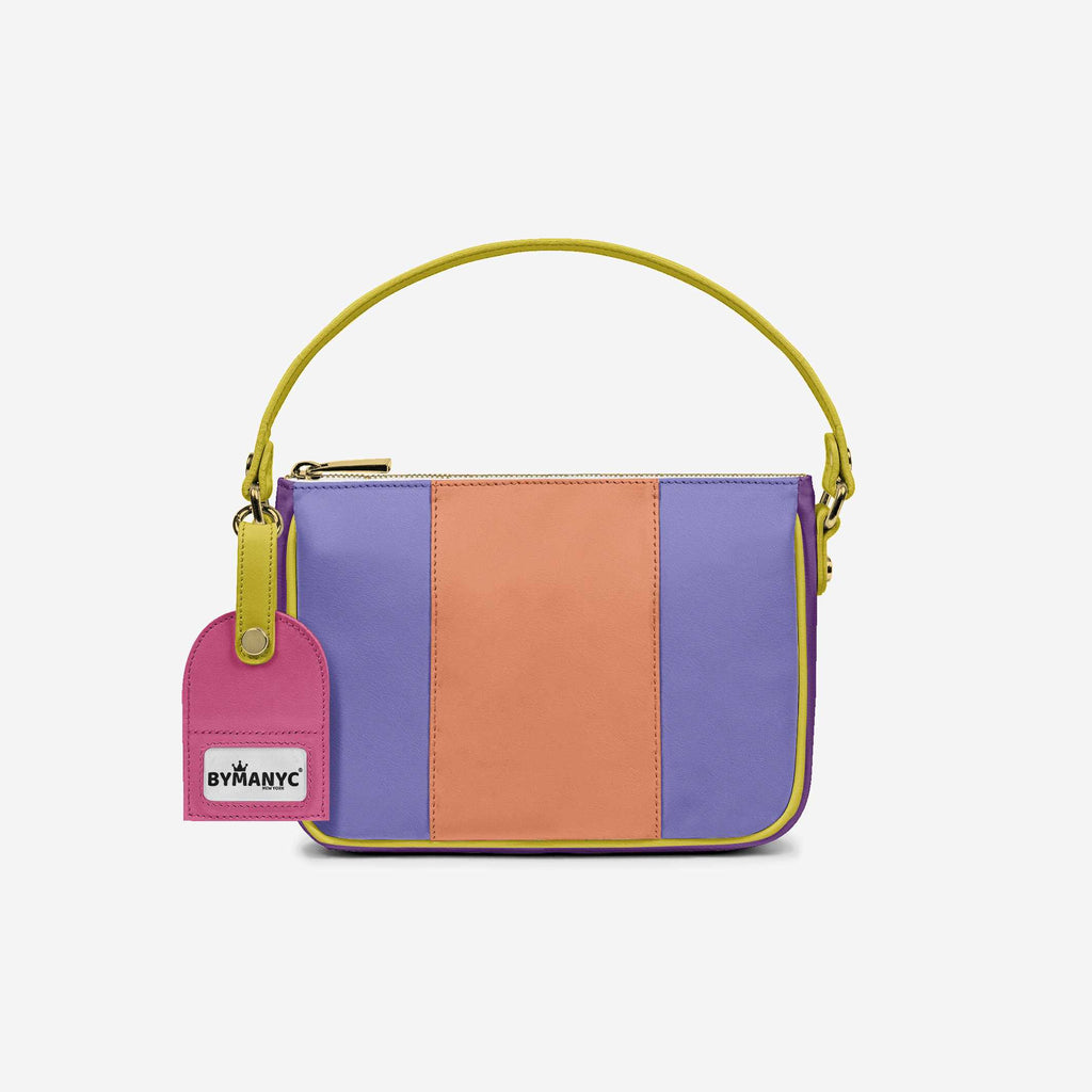 Handbag BYMANYC ® New York – Luxe Pendant Vertical Band in Emerald & Silver