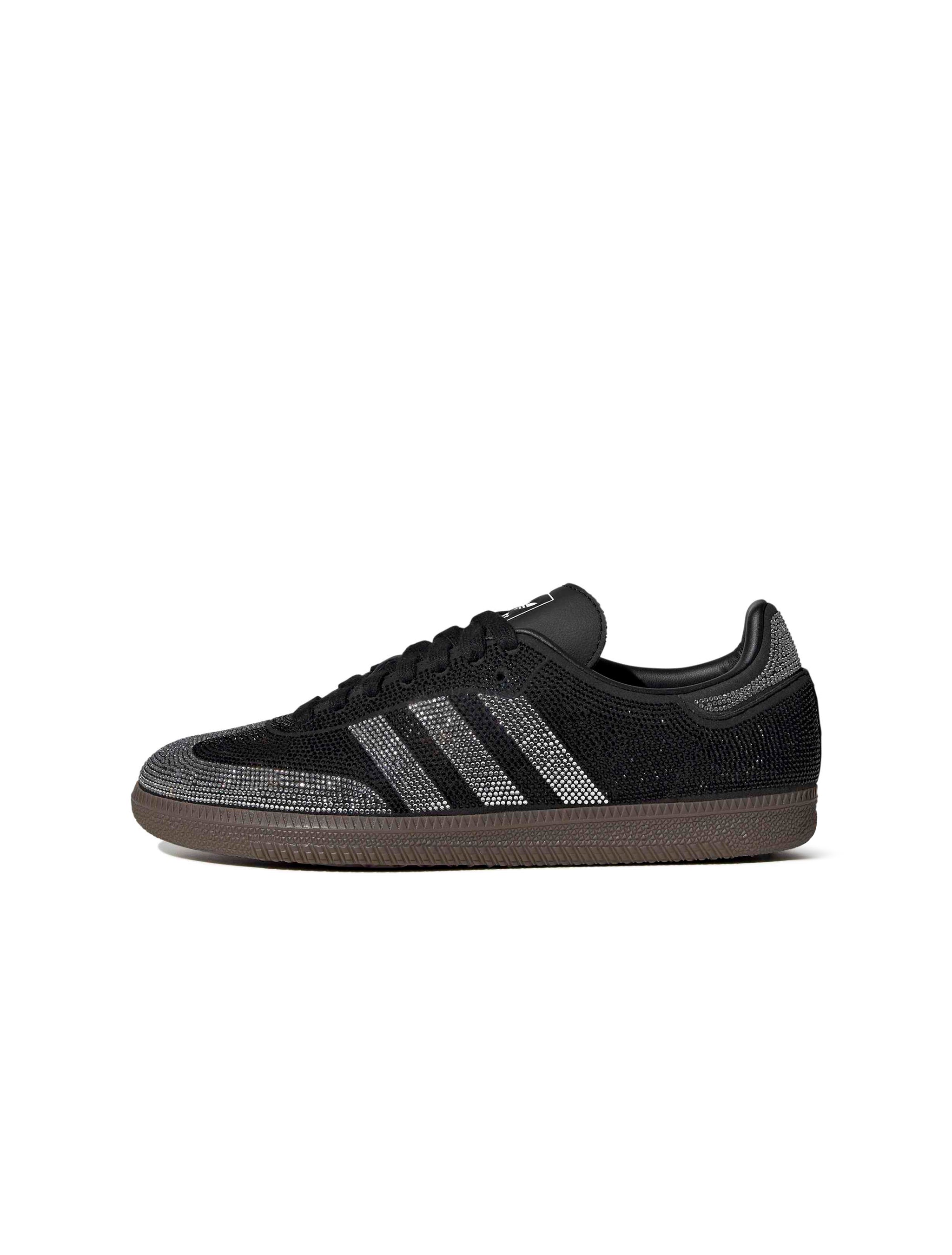 Adidas Womens Rhinestone Samba OG - Black/Silver