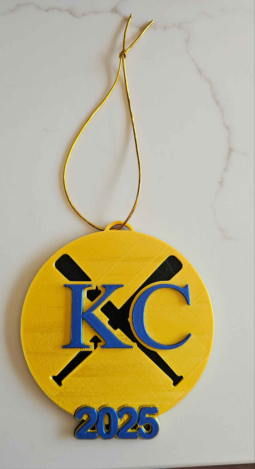 3D Print Royals Kc Baseball Kansas City Ornament