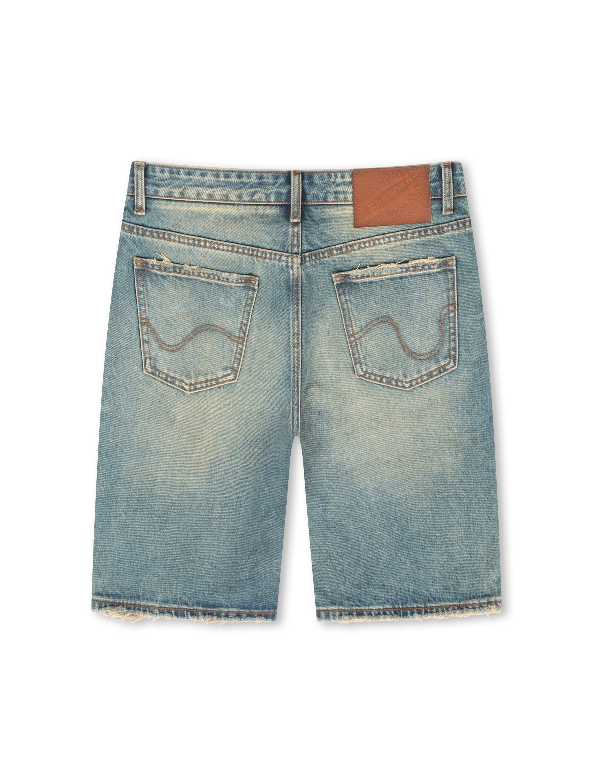 Icecream Blueberry Yogurt Jean Short - Blue Shade