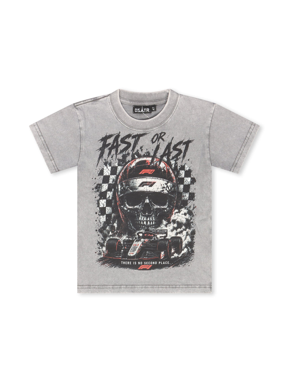 Disaster Kids Fast or Last Tee - Grey