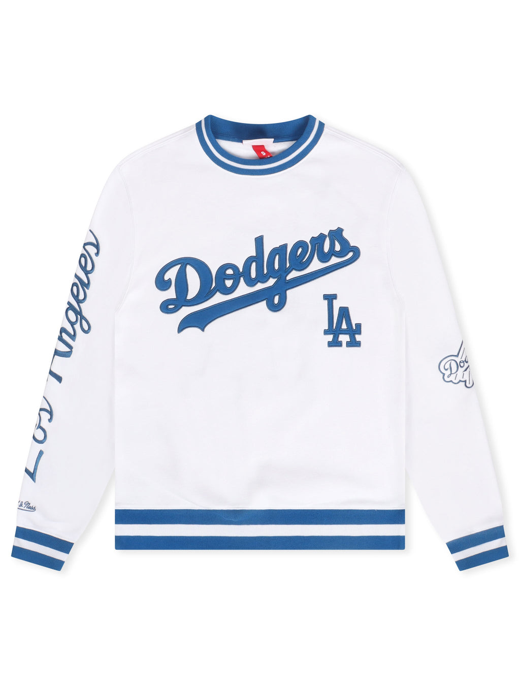 Mitchell & Ness Dodgers Fleece Crewneck - Arctic White