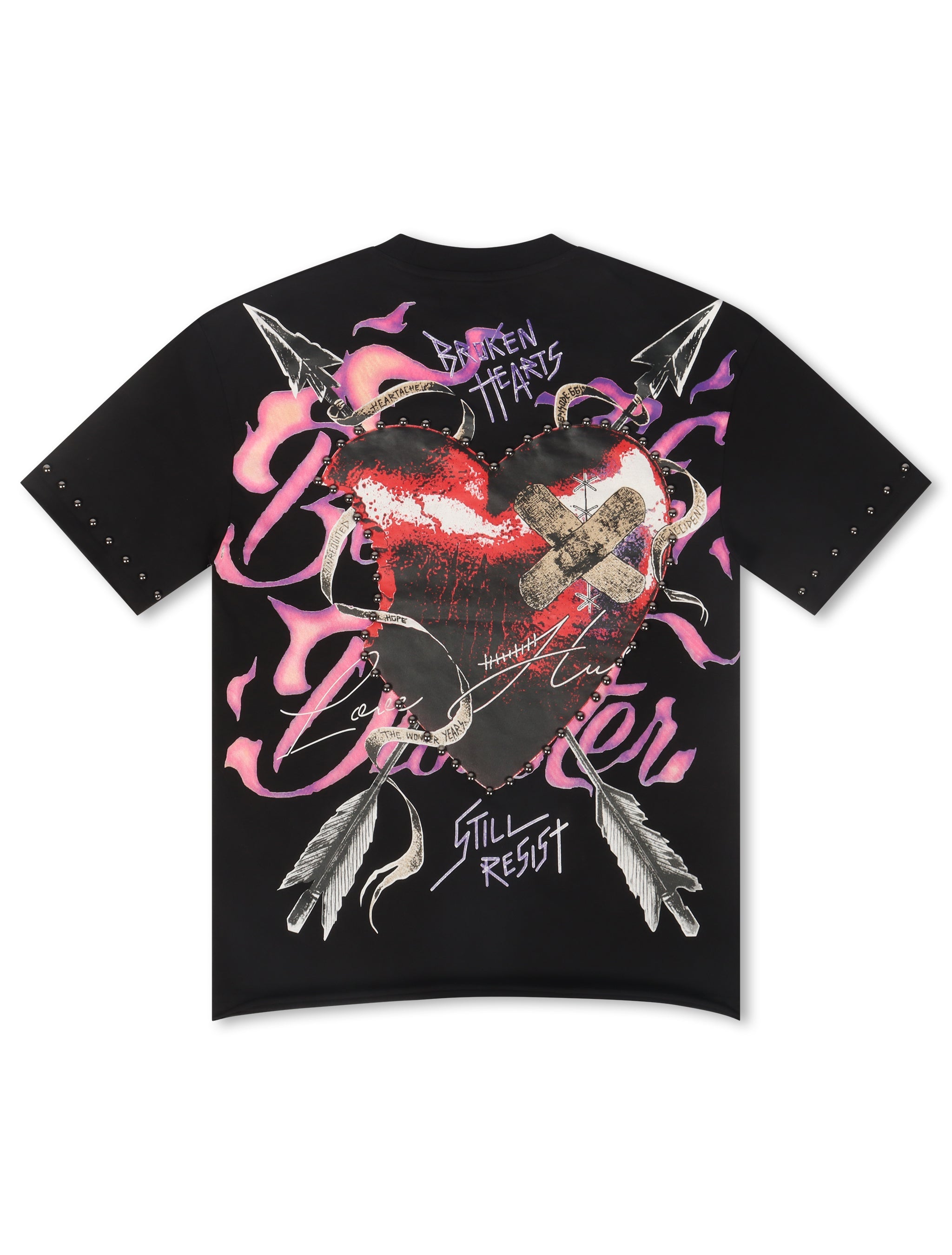 Makobi Broken Hearts Tee - Black