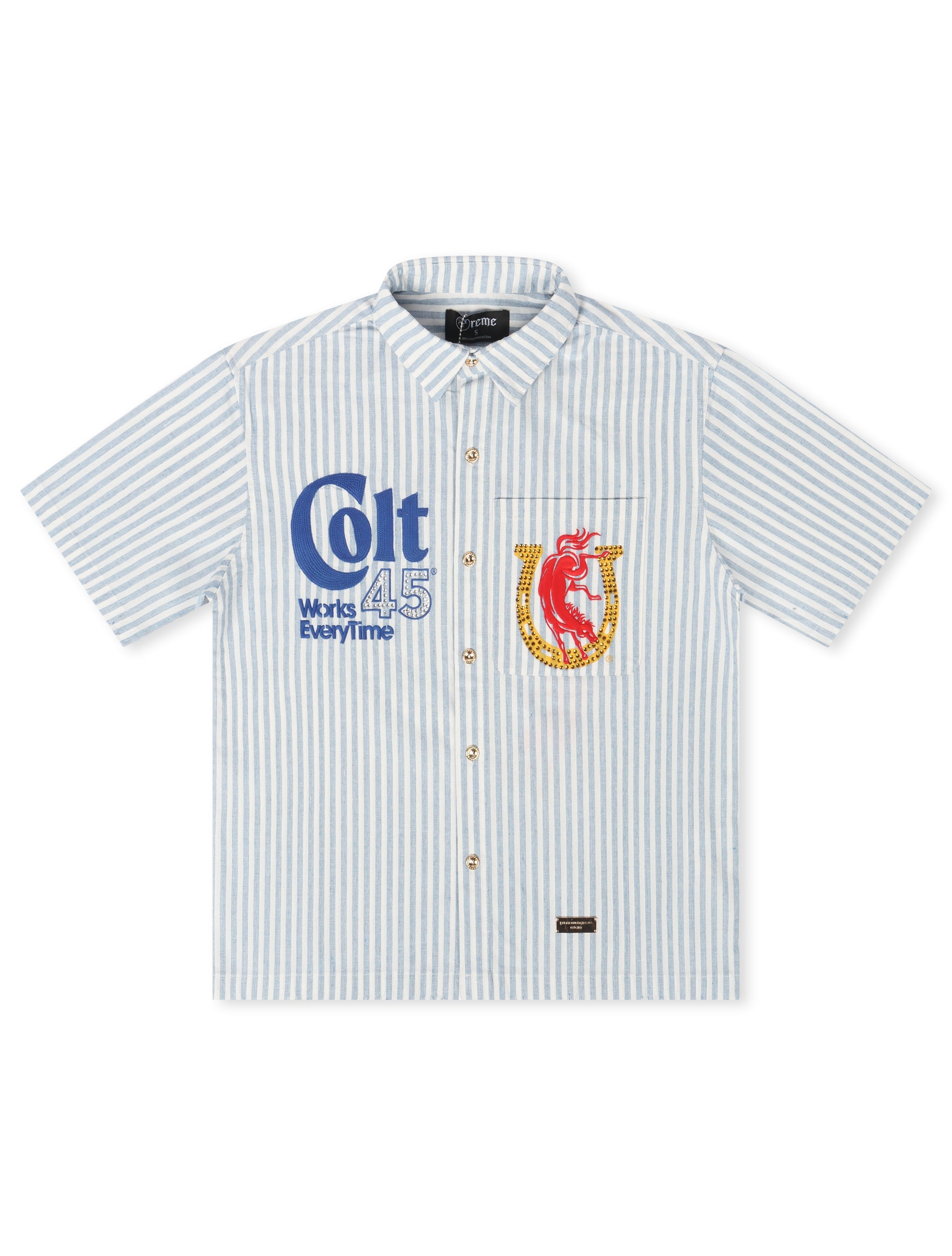 Preme Denim Colt Button Up - Blue/White