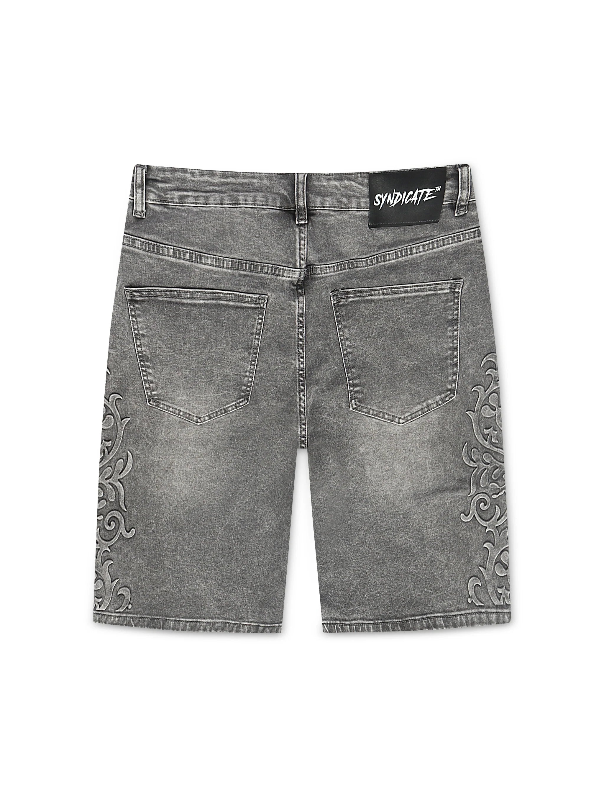 The Syndicate Legacy Shorts - Dark Grey Wash