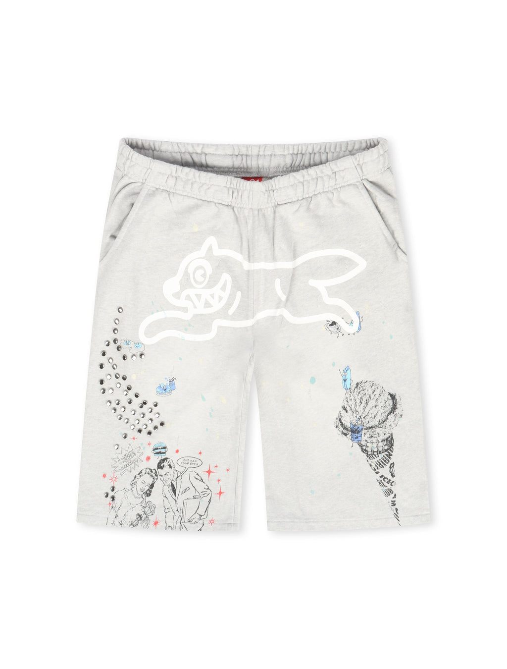 Icecream Milk Shake Terry Short - Heather Grey