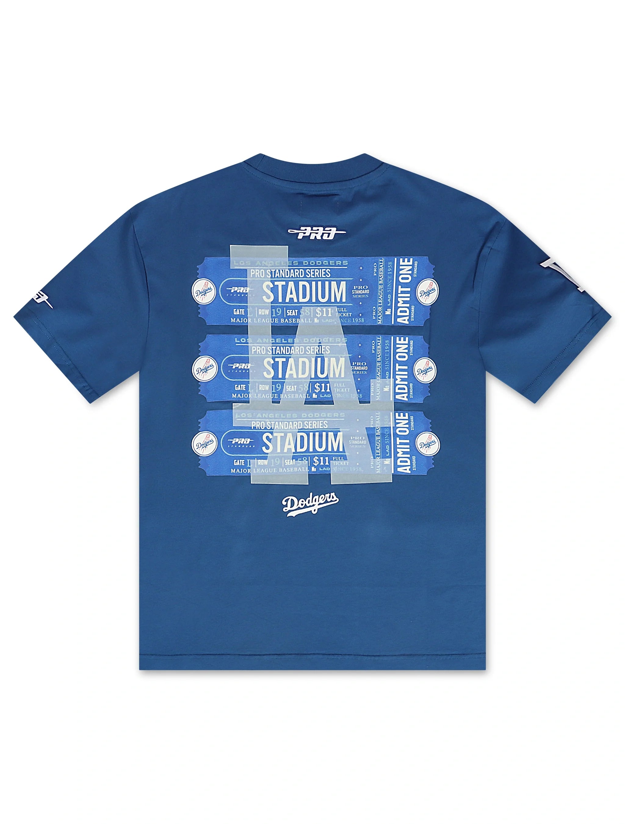 Pro Standard Los Angeles Dodgers Stadium Ticket Tee - Dark Blue