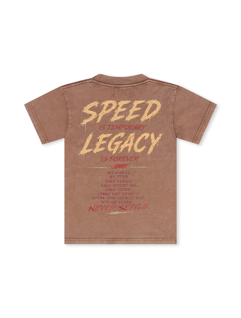 Disaster Kids Fast or Last Tee - Brown