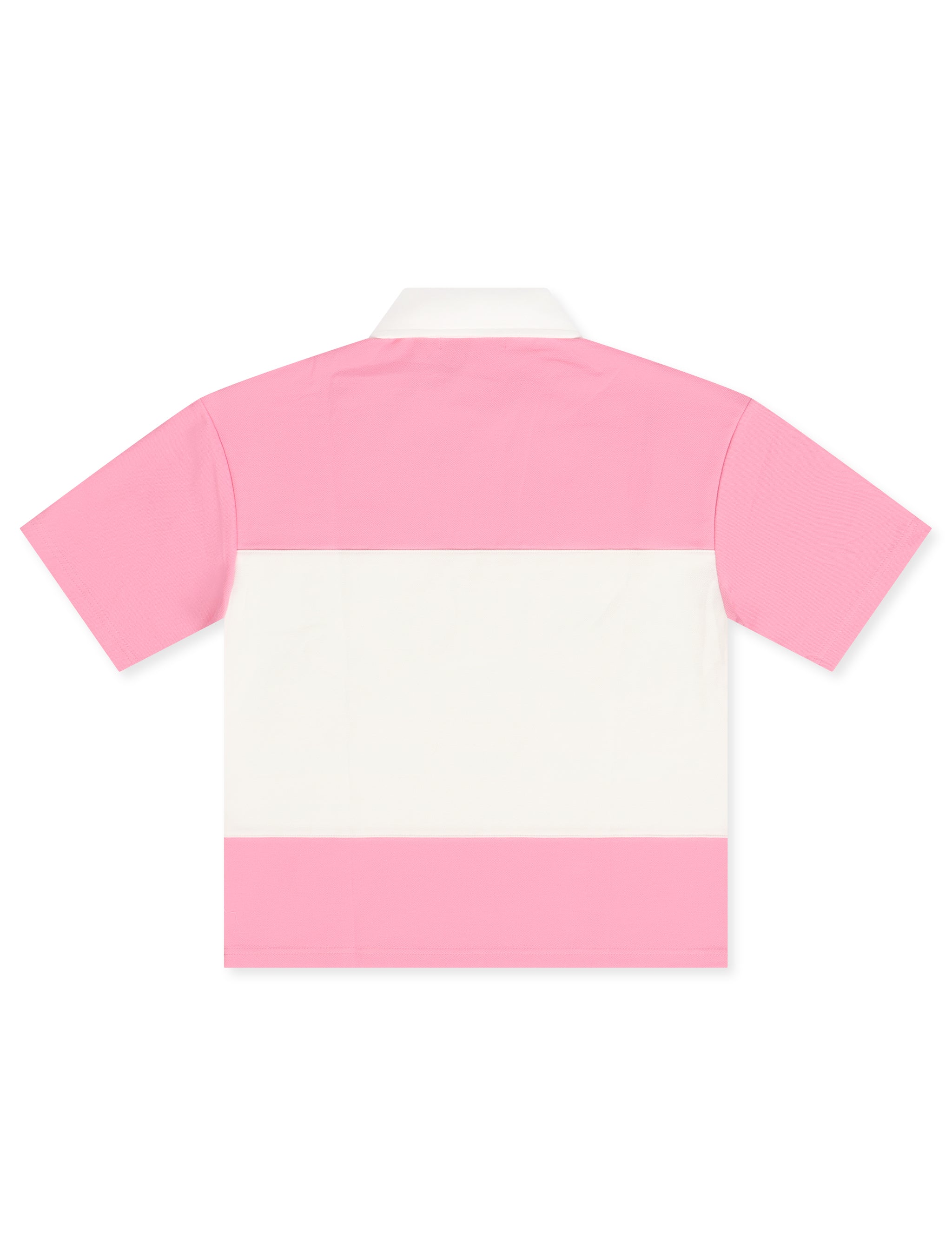 Majestik Pique Cut and Sewn Quarter Zip Polo - Pink