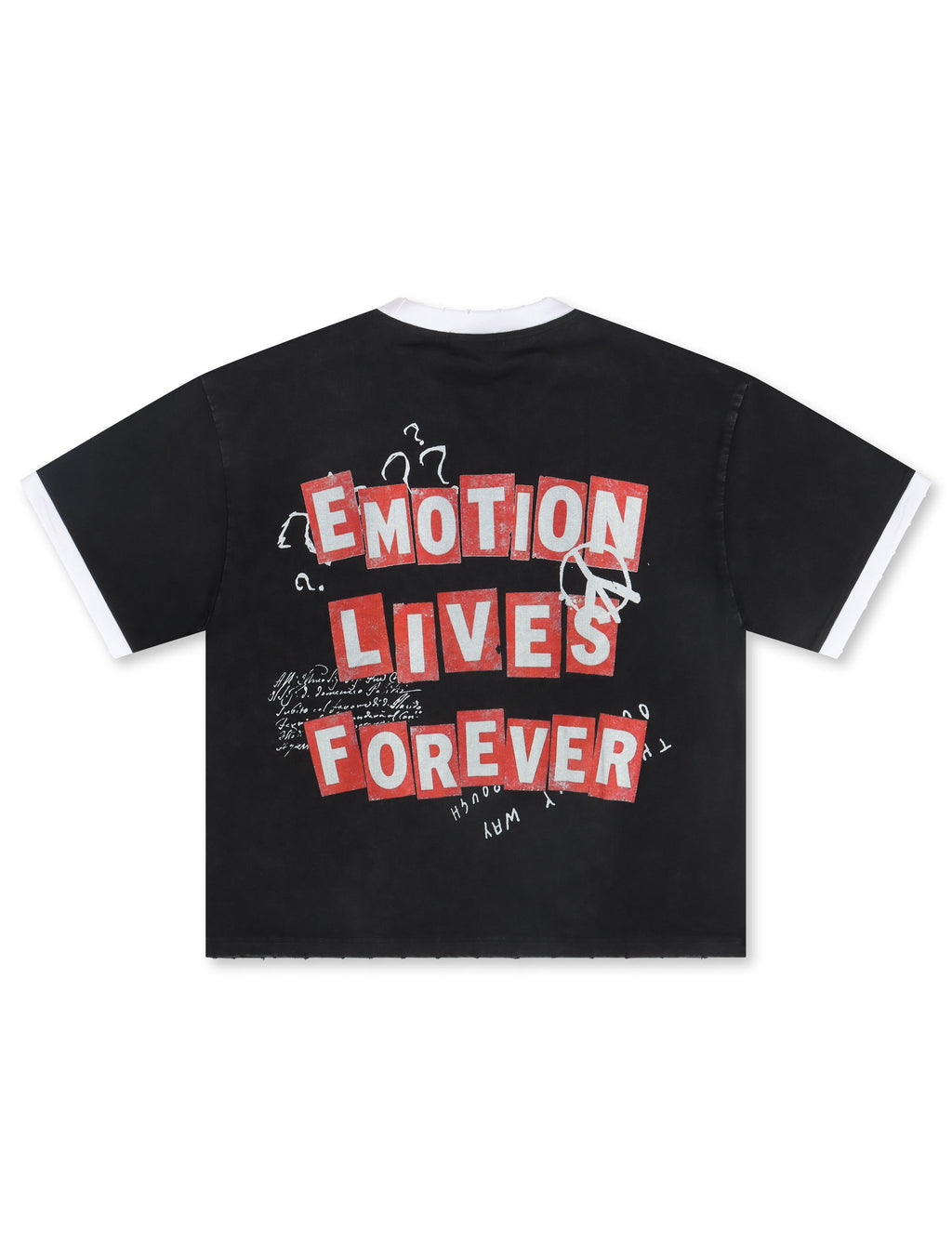 Mixed Emotion Black Static Tee - Black