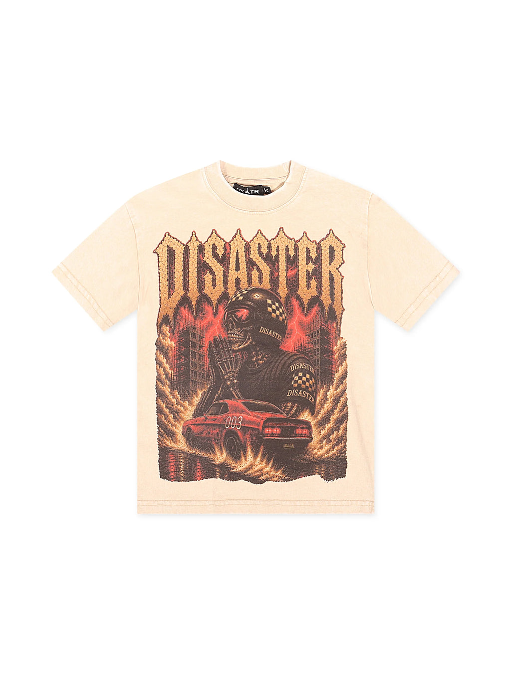 Disaster Kids Burnout Tee - Ivory