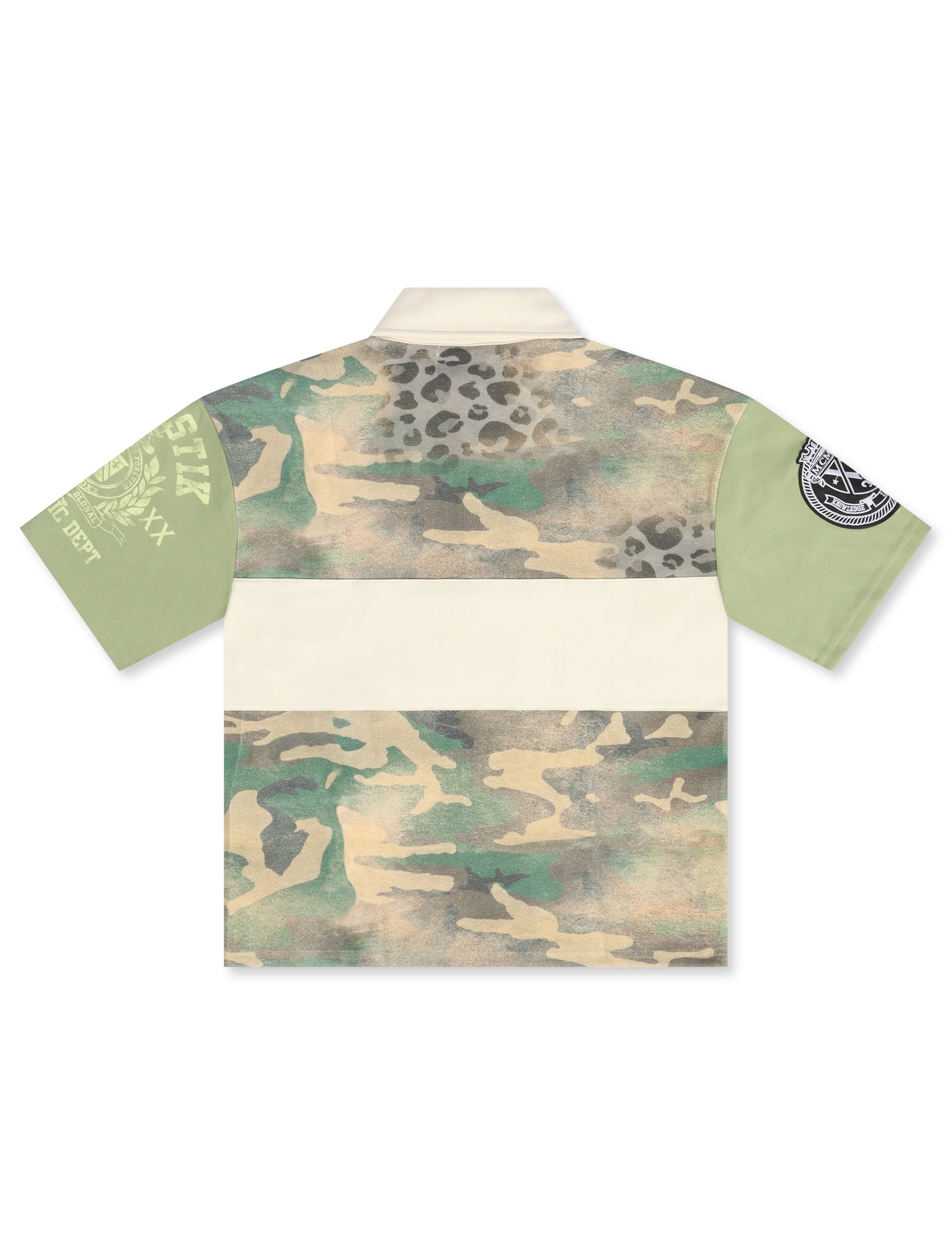 Majestik Pique Cut and Sewn Polo - Olive Camo