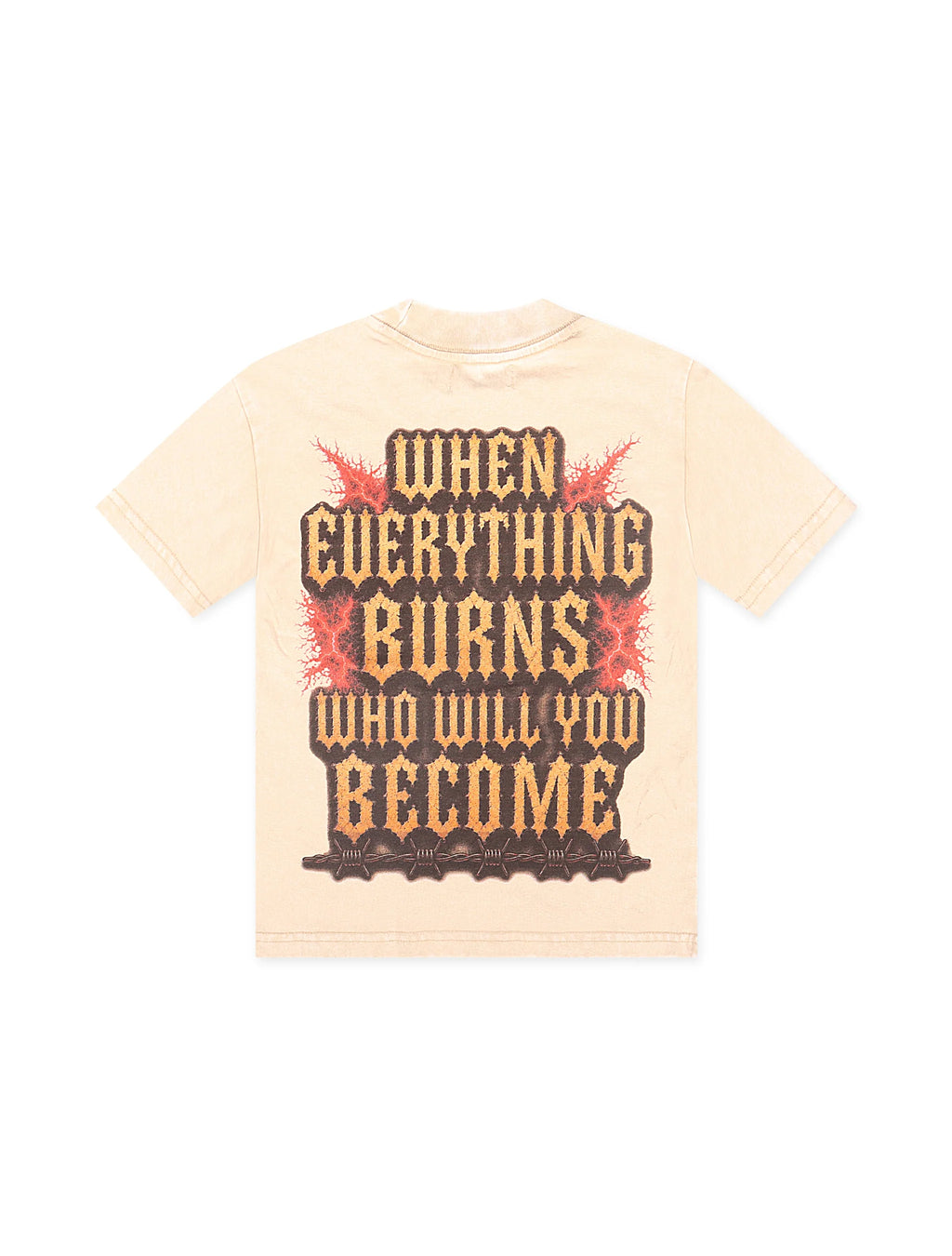 Disaster Kids Burnout Tee - Ivory