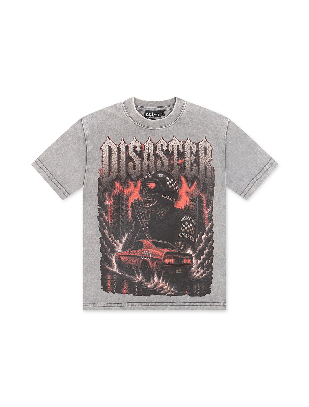 Disaster Kids Burnout Tee - Grey