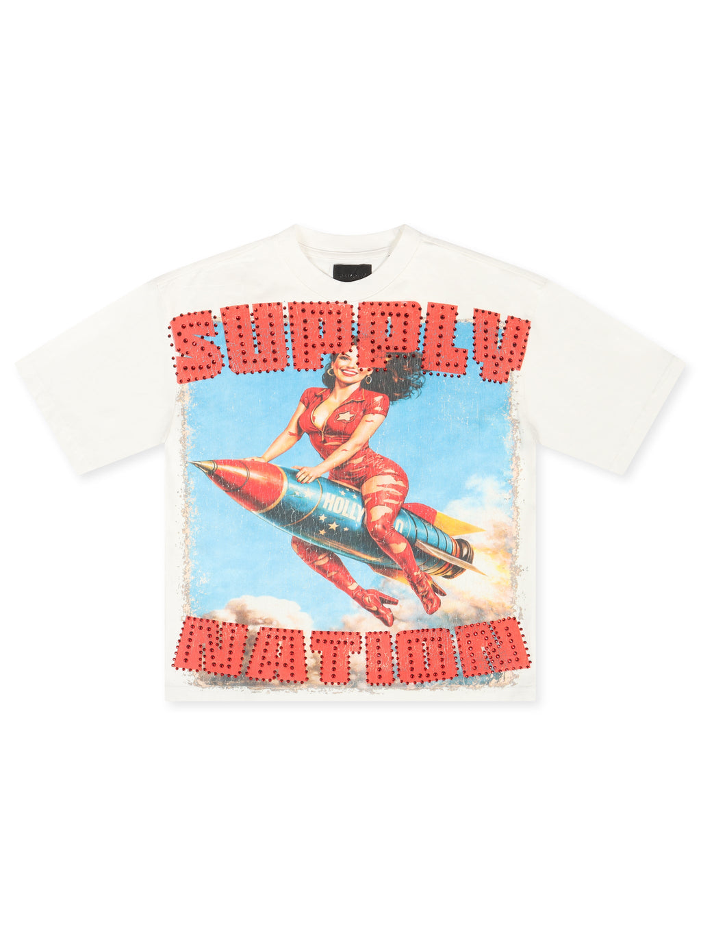 Supply West Supply Nation Boxy Tee - White