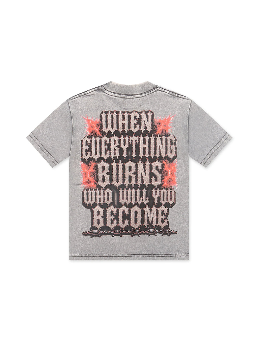 Disaster Kids Burnout Tee - Grey