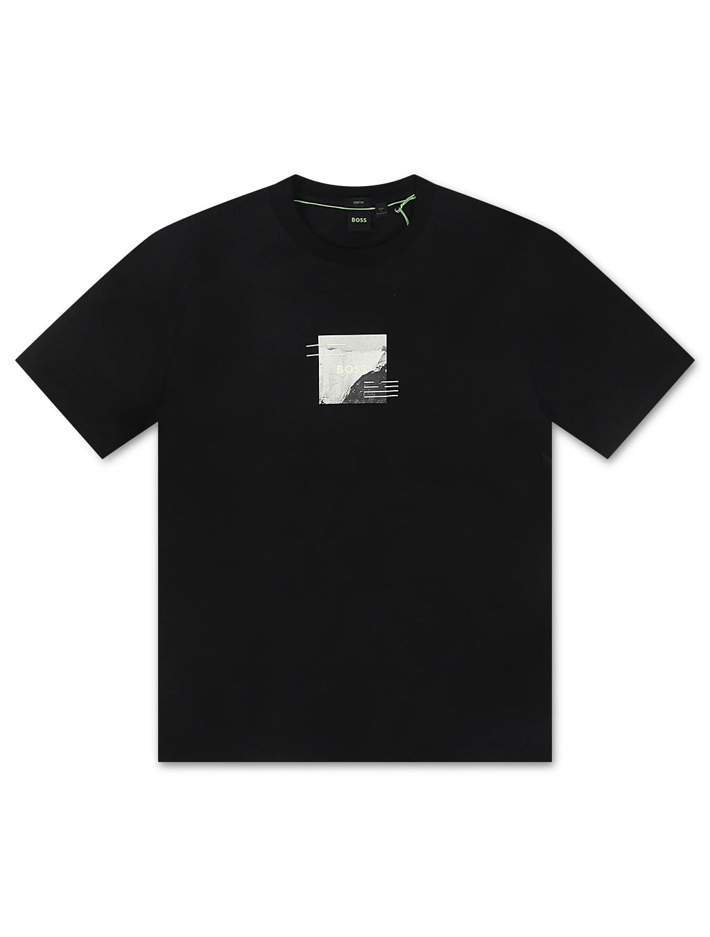Boss Green Stripe Zone Tee - Black