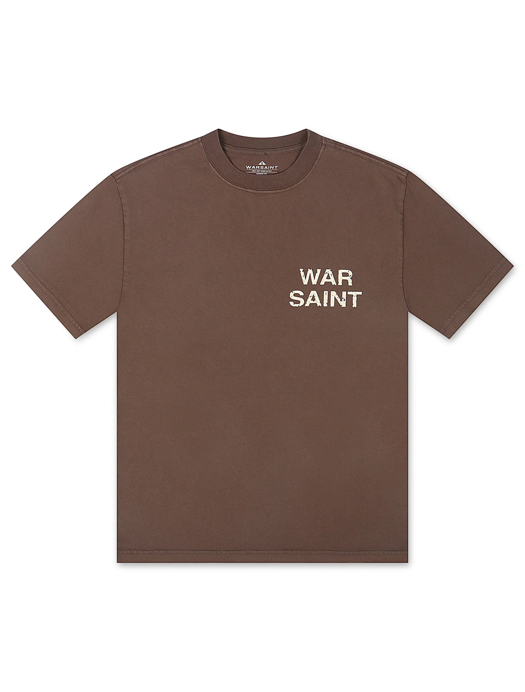 Warsaint LA Script Tee - Brown/White