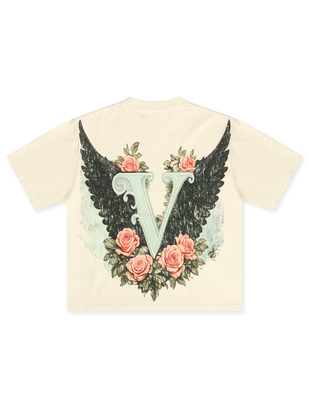 Vtilted Blossom Tee - Cream