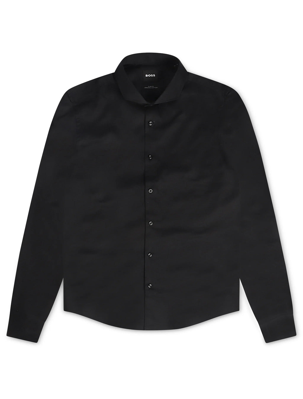 Hugo Boss Hank Spread Button-Up Long Sleeve - Black
