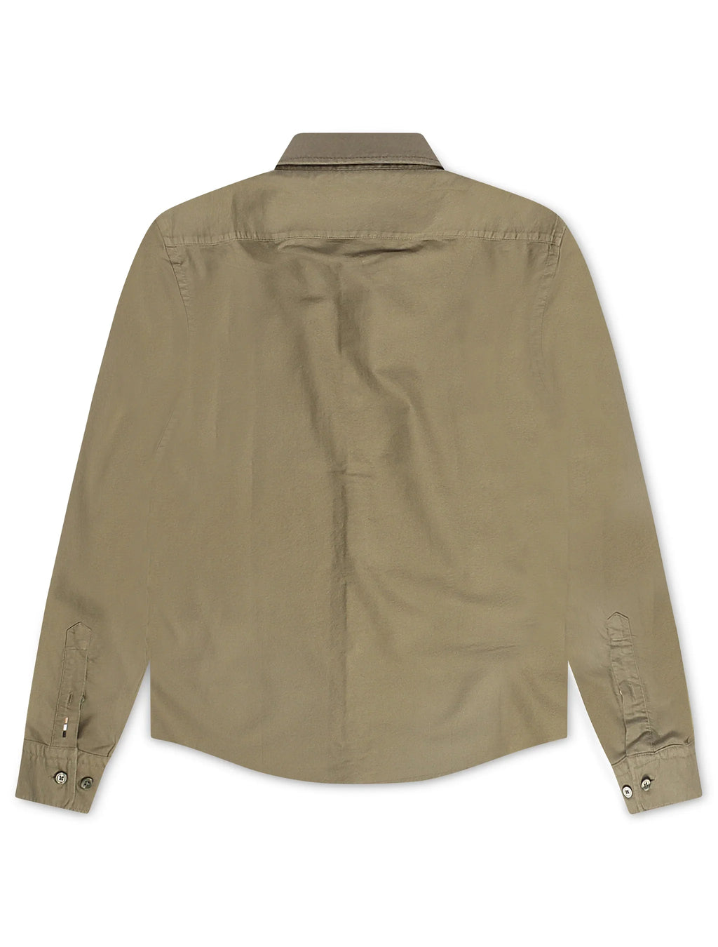 Hugo Boss Roan Button-Up Long Sleeve - Olive