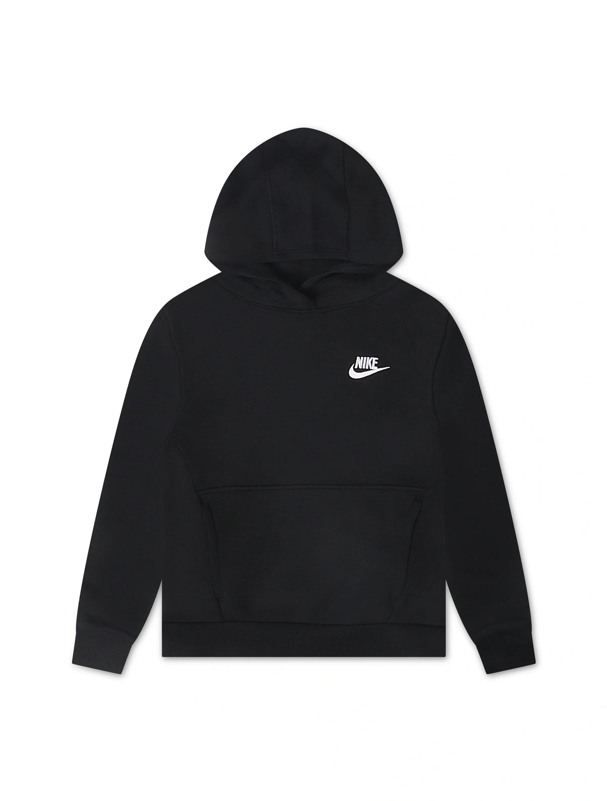 Nike Big Kids Sportswear Club Hoodie - Fleece Black/White