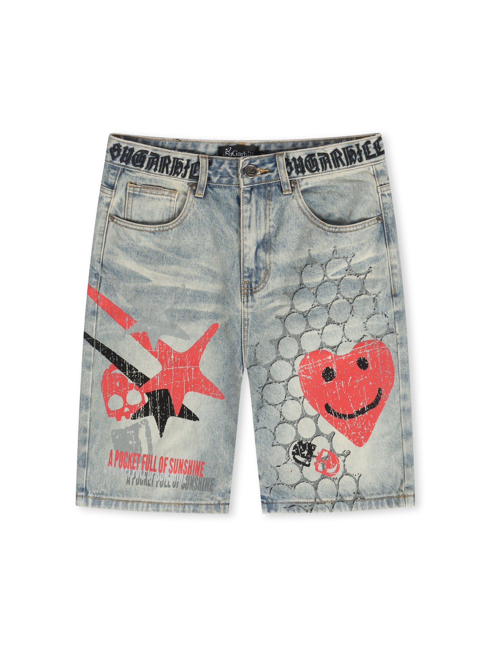 Sugarhill Sunshine Jorts - Blue Wash