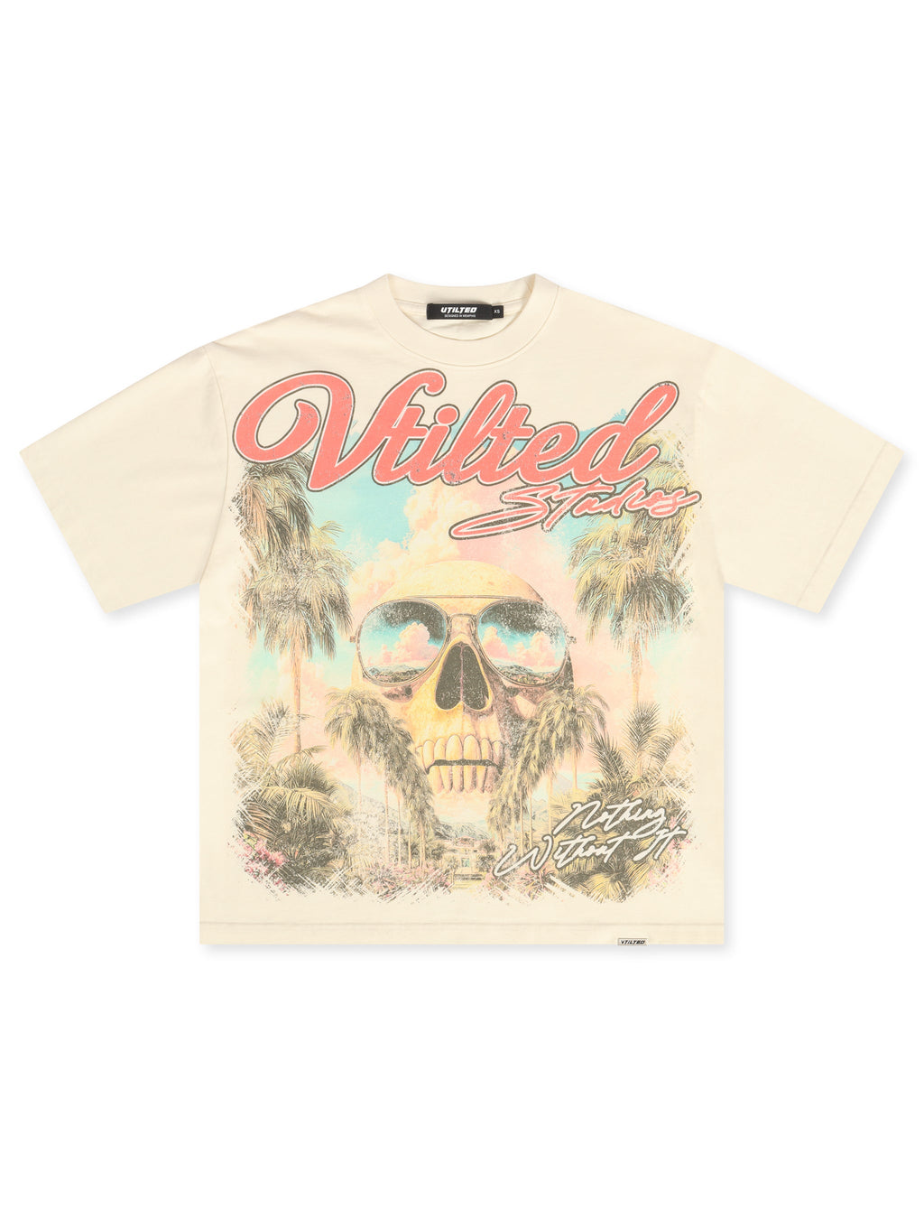 Vtilted Psalms Tee - Cream