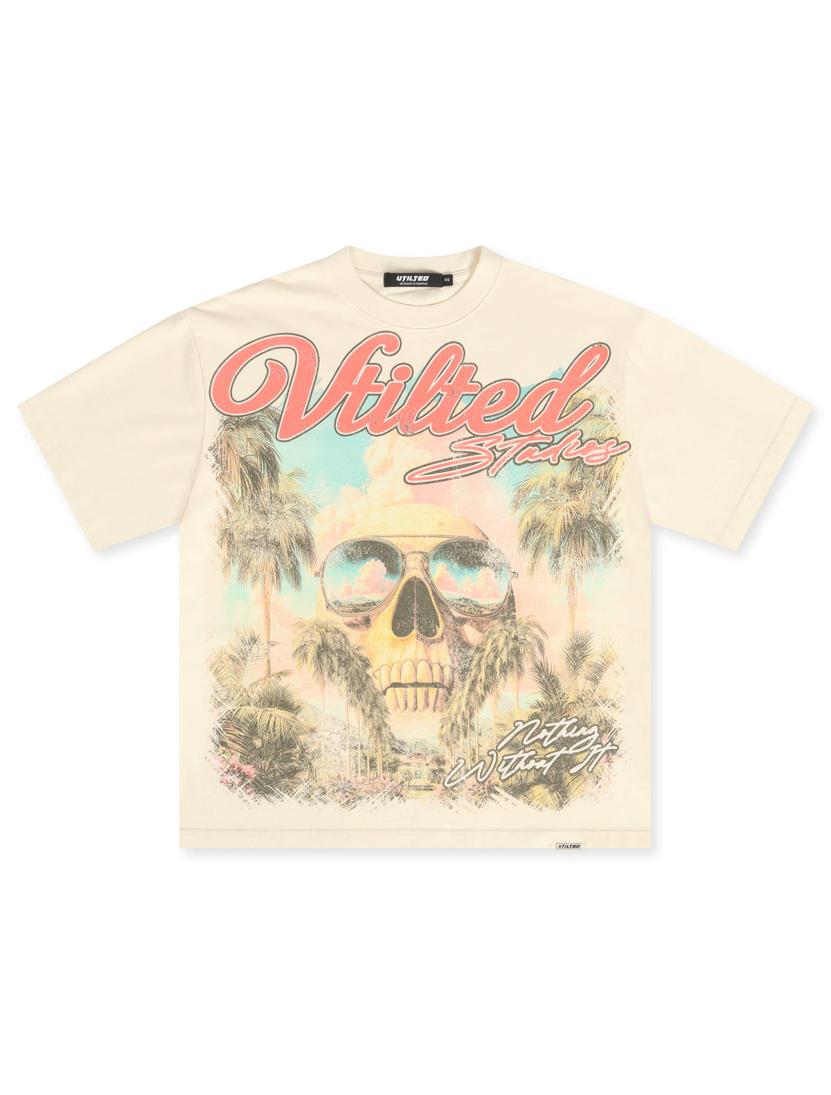 Vtilted Psalms Tee - Cream
