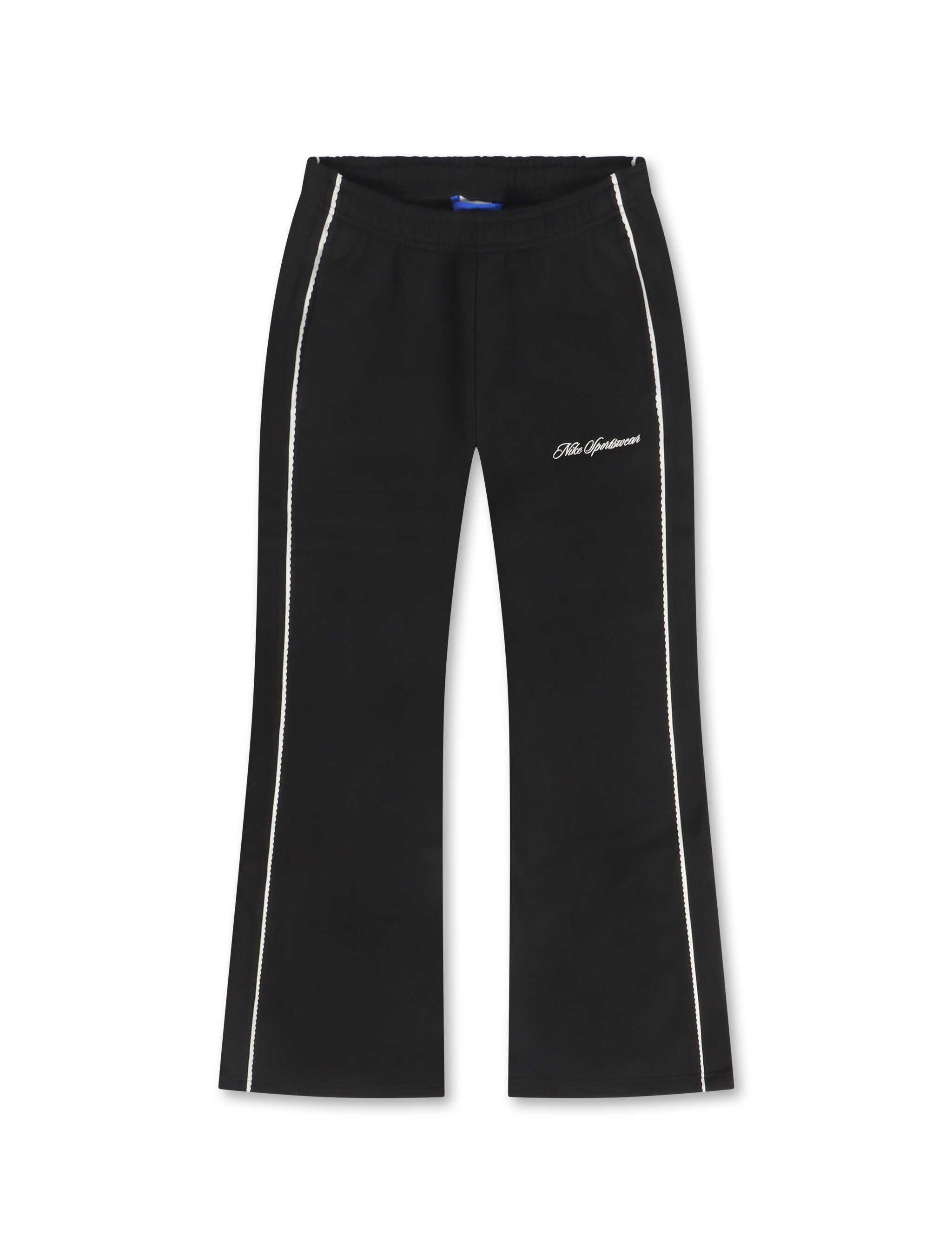 Nike Womens Studio Fleece Wide Leg Pants - Black