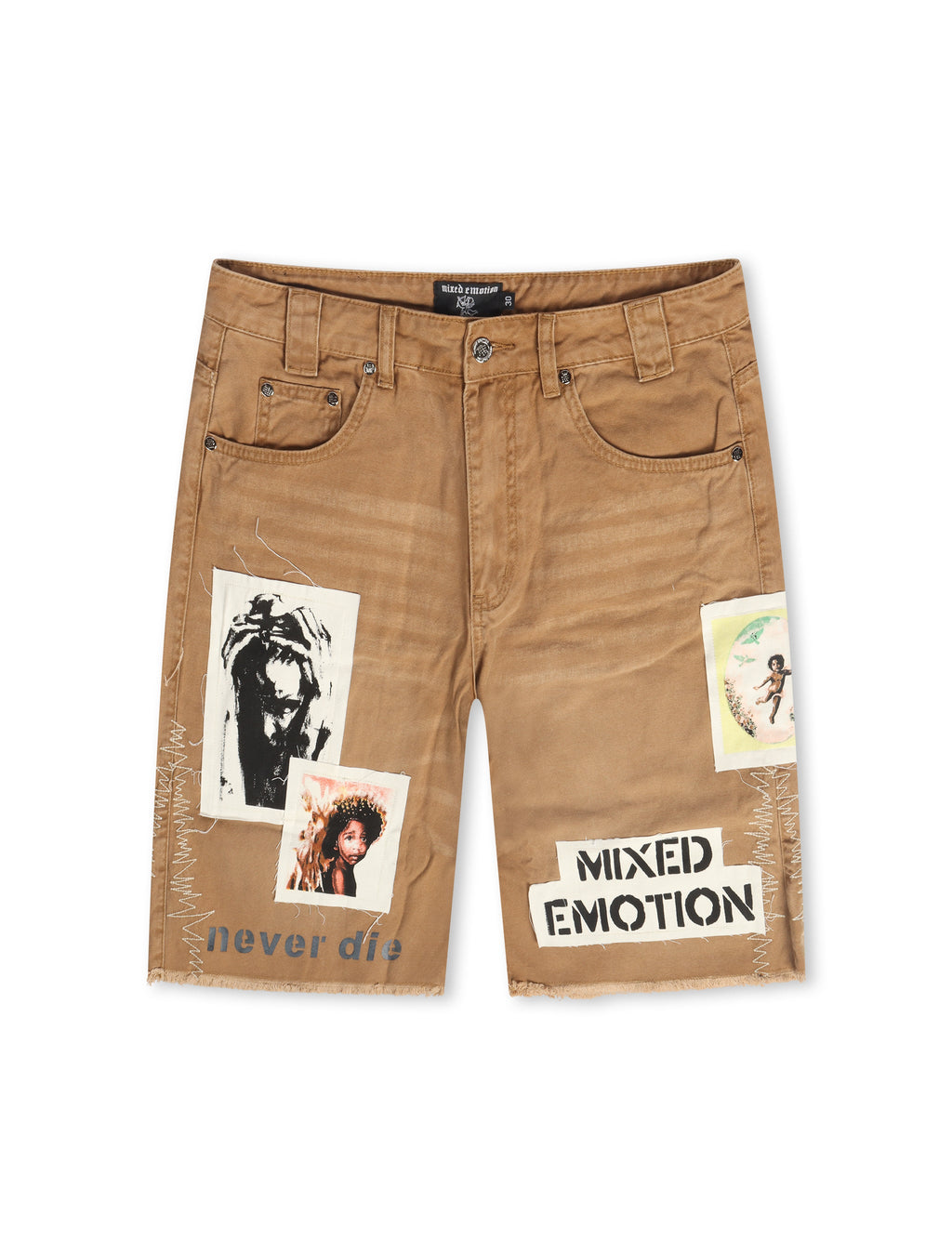 Mixed Emotion Chaos Carpenter Shorts - Khaki