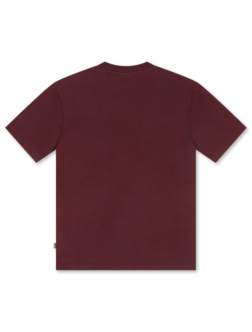 Boss Green Contrast Logo Tee - Burgundy