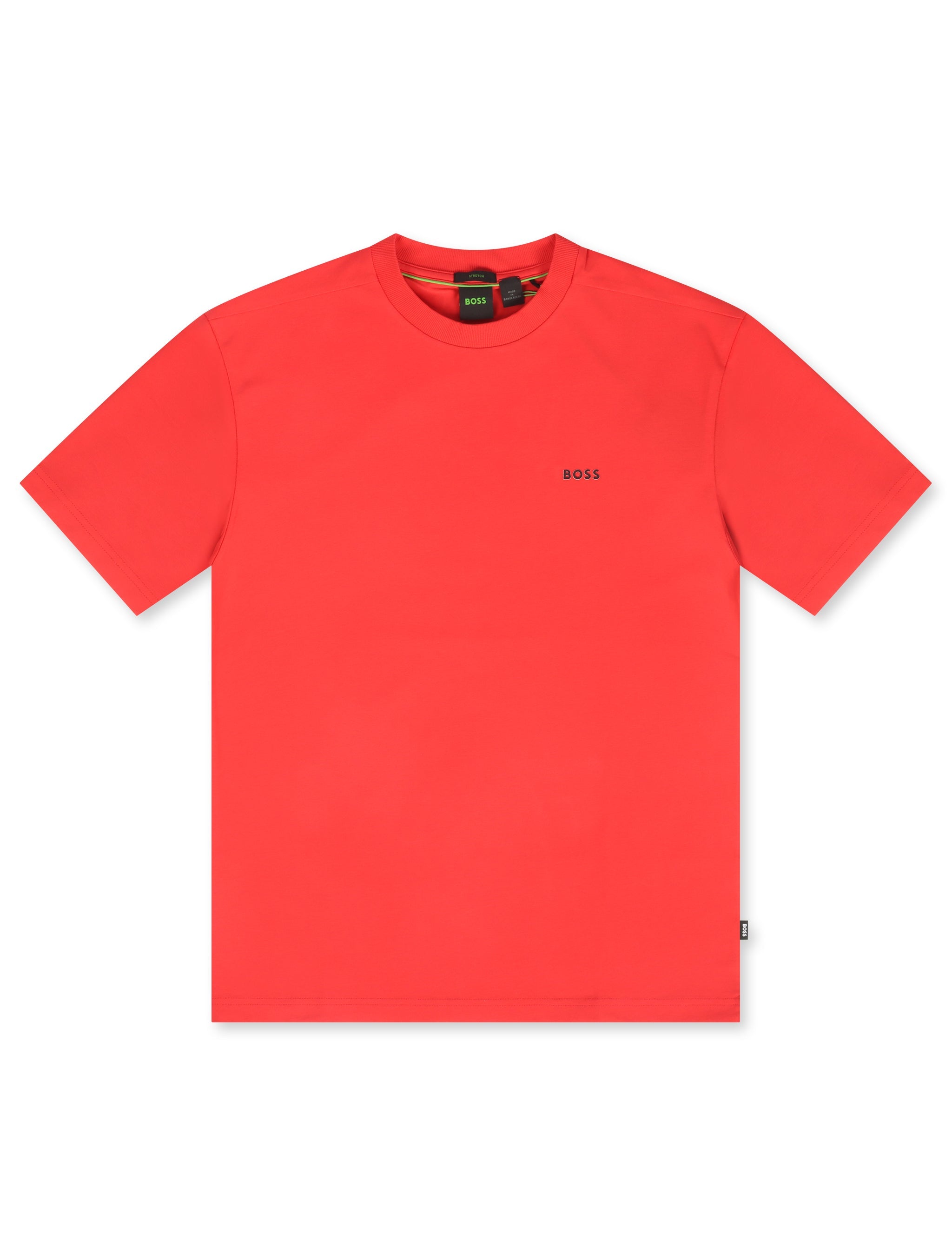Boss Green Contrast Logo Tee - Open Red