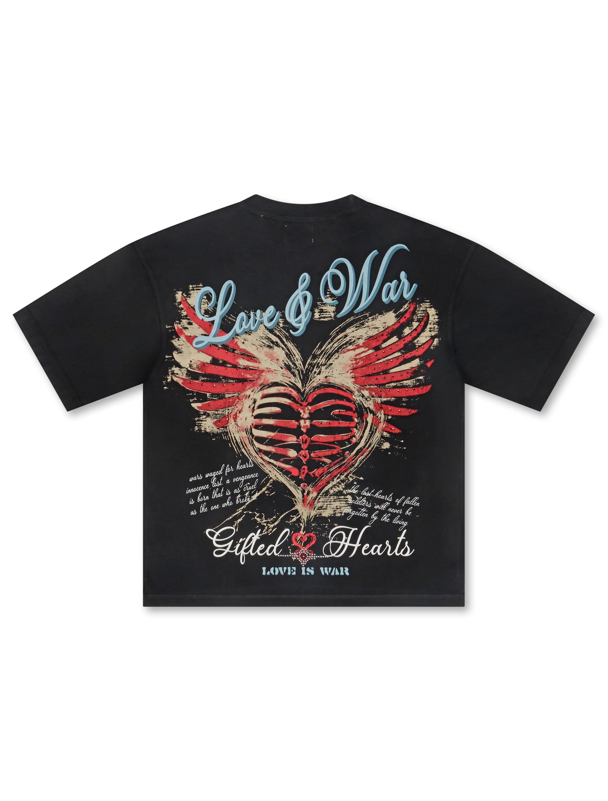 GFTD LA Hearts Boxy Tee - Black