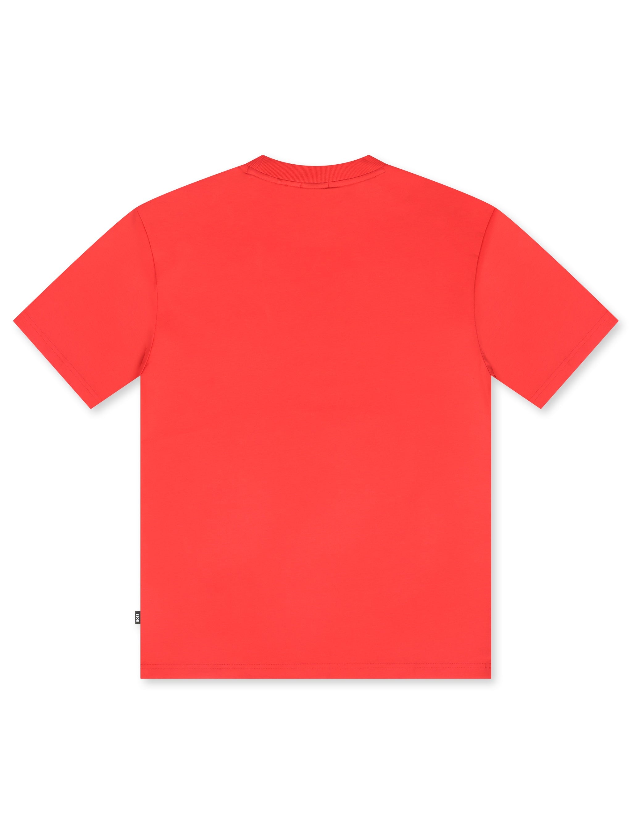 Boss Green Contrast Logo Tee - Open Red