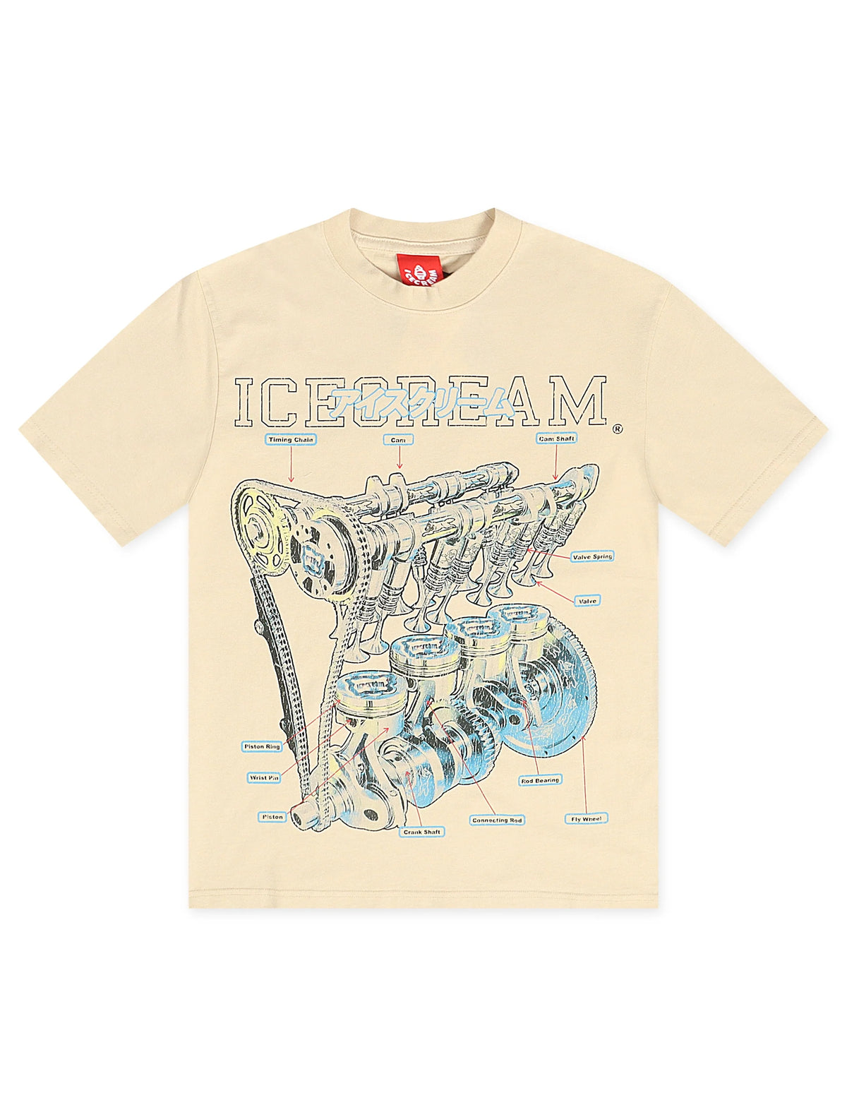 Icecream Motorhead Knit Tee - Fog