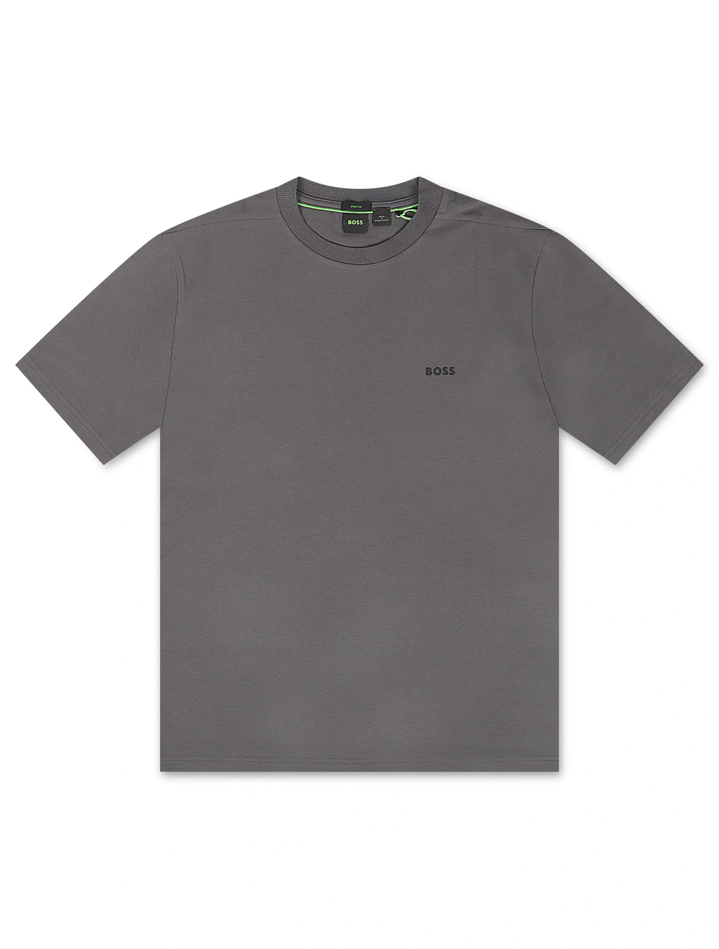 Boss Green Contrast Logo Tee - Grey