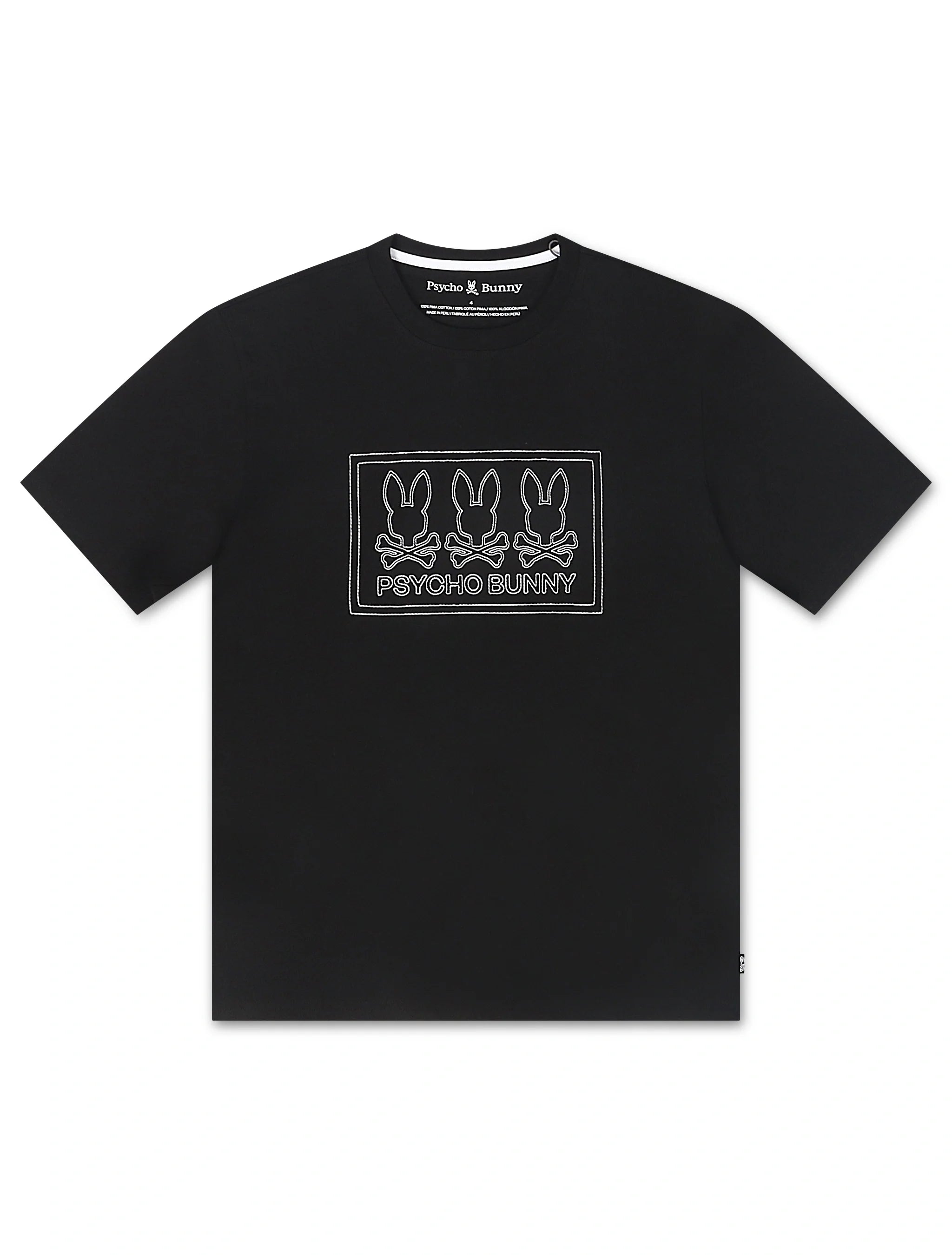Psycho Bunny Tacoma Graphic Tee - Black