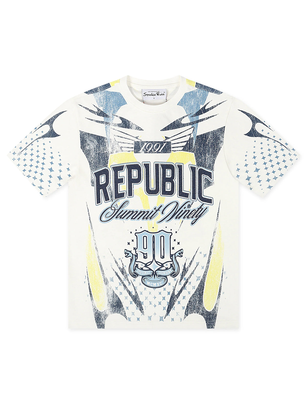 Smoke Rise Republic Tee - Boy Blue